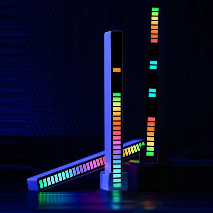 Bara cu 32 leduri RGB, Zola®, lumina ambientala, sincronizator de muzica,cu acumulator, 18 moduri de iluminare, 181x16x18 mm, alb Bara cu 32 leduri RGB, Zola®, lumina ambientala, sincronizator de muzica,cu acumulator, 18 moduri de iluminare, 181x16x18 mm, alb